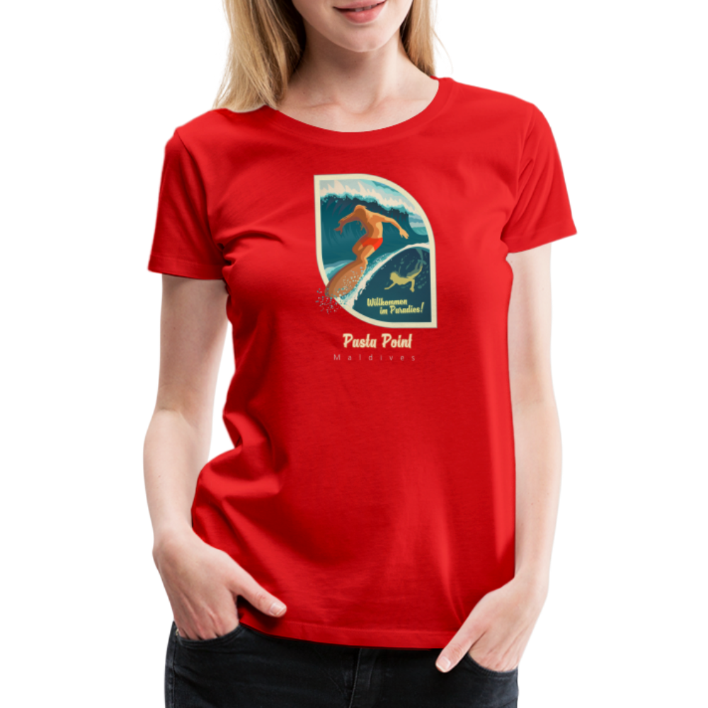 Girl's Premium T-Shirt - Pasta Point - Rot