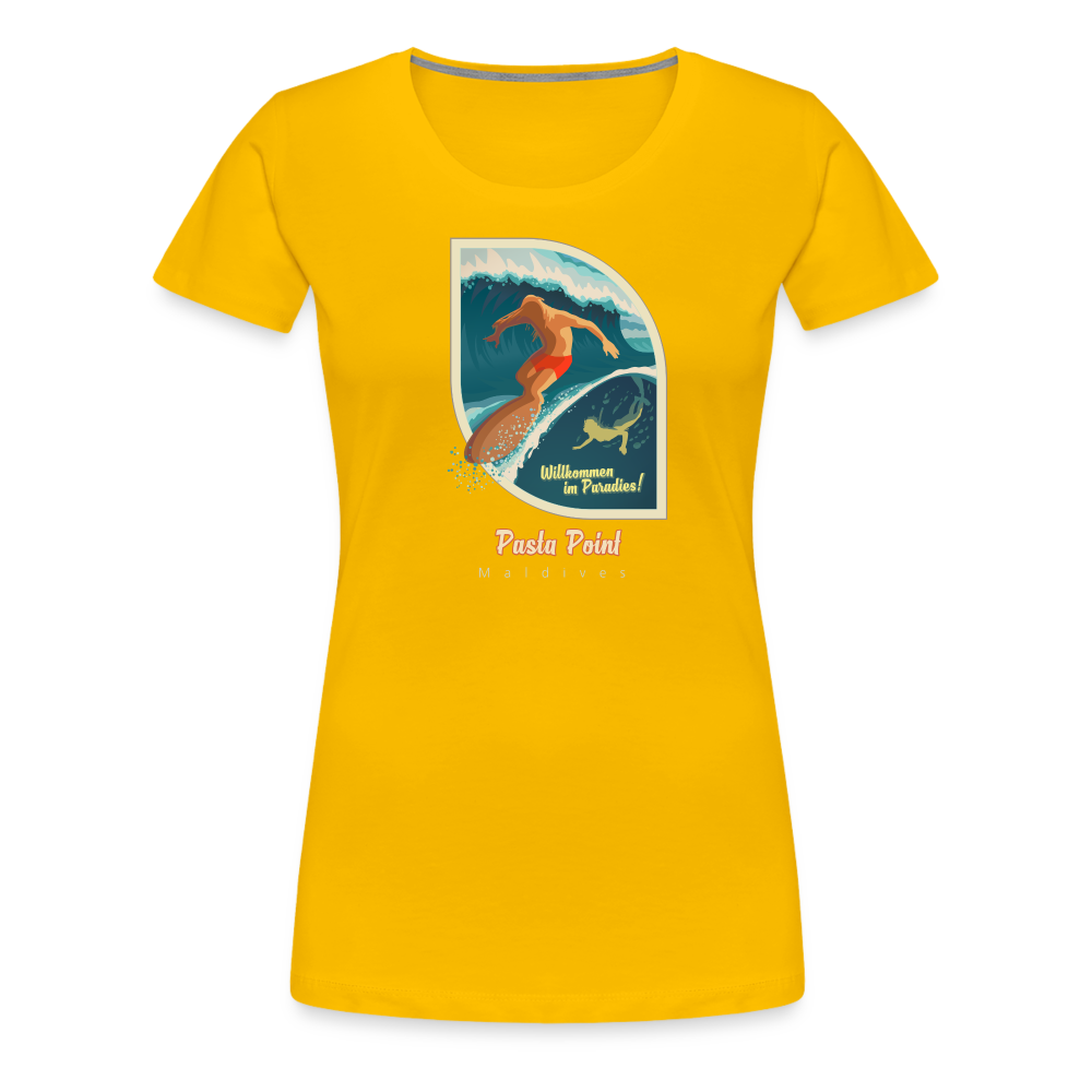 Girl's Premium T-Shirt - Pasta Point - Sonnengelb