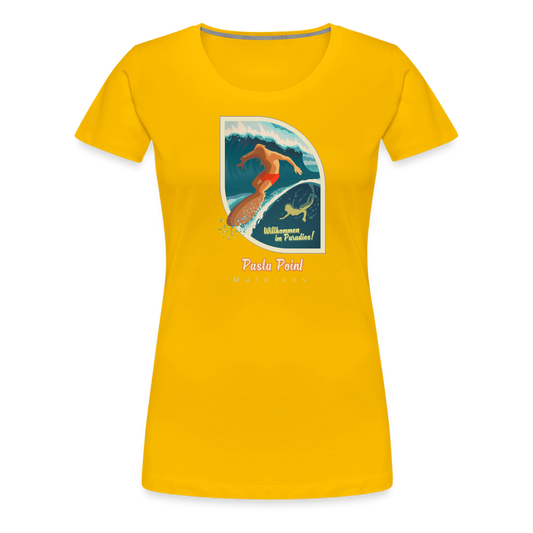 Girl's Premium T-Shirt - Pasta Point - Sonnengelb