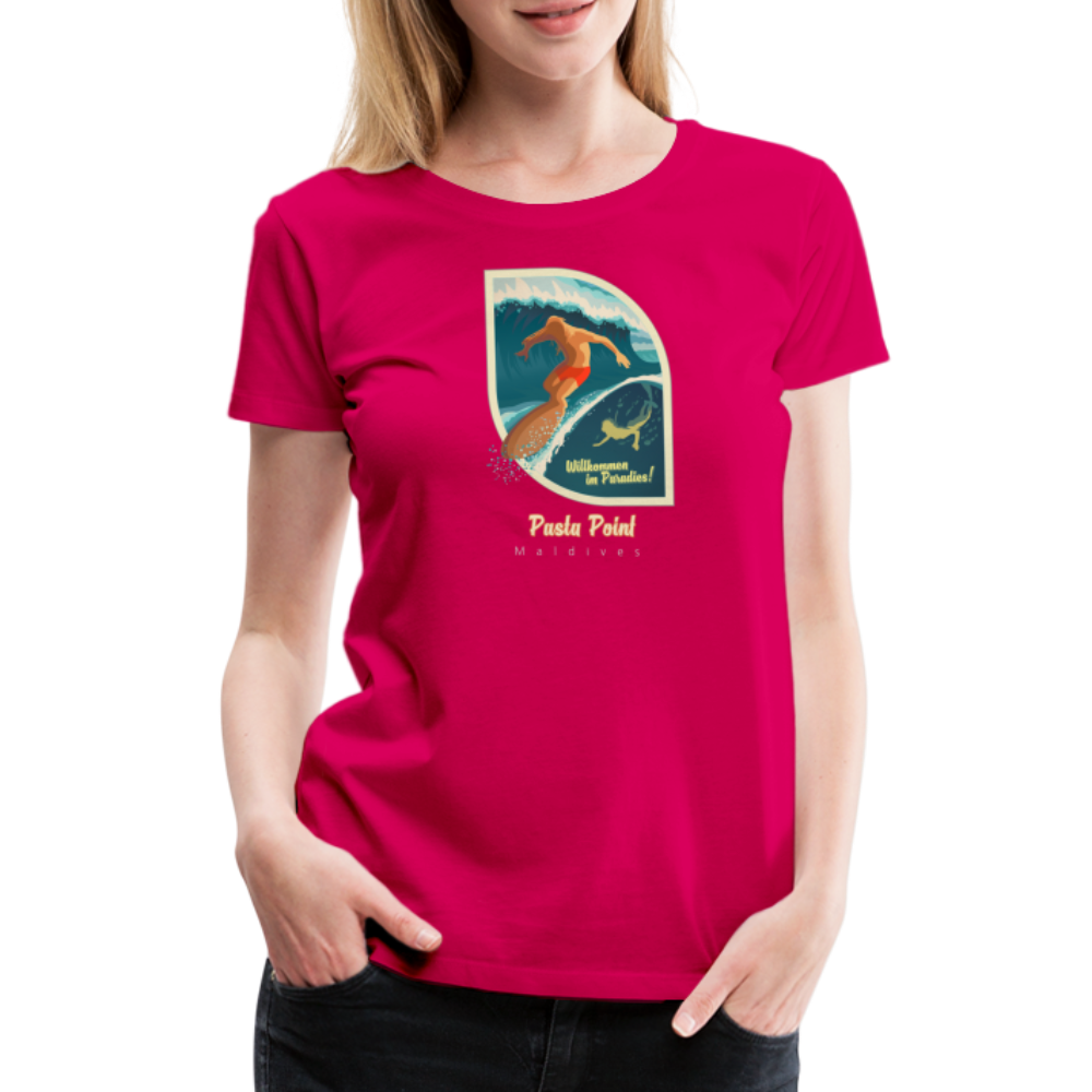 Girl's Premium T-Shirt - Pasta Point - dunkles Pink
