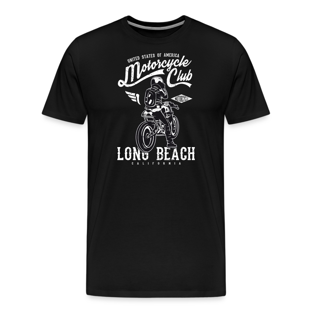 Men’s Premium T-Shirt - Long Beach - Schwarz