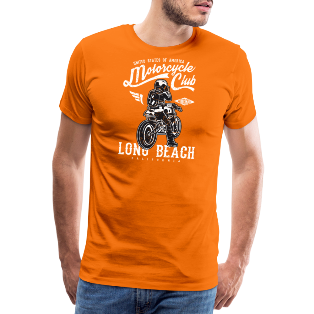 Men’s Premium T-Shirt - Long Beach - Orange
