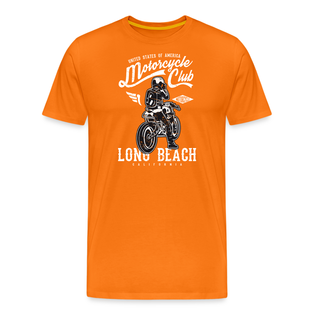 Men’s Premium T-Shirt - Long Beach - Orange