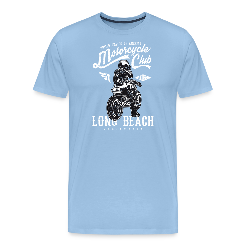 Men’s Premium T-Shirt - Long Beach - Sky