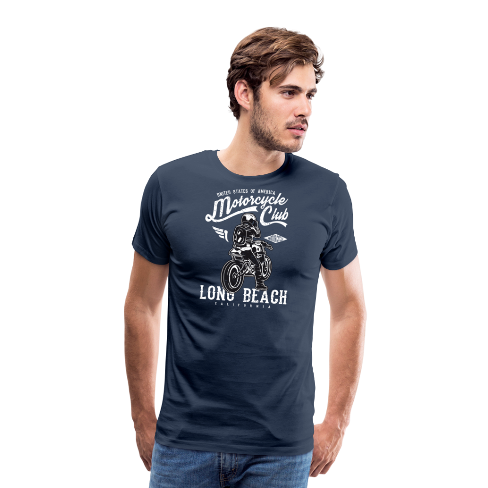 Men’s Premium T-Shirt - Long Beach - Navy