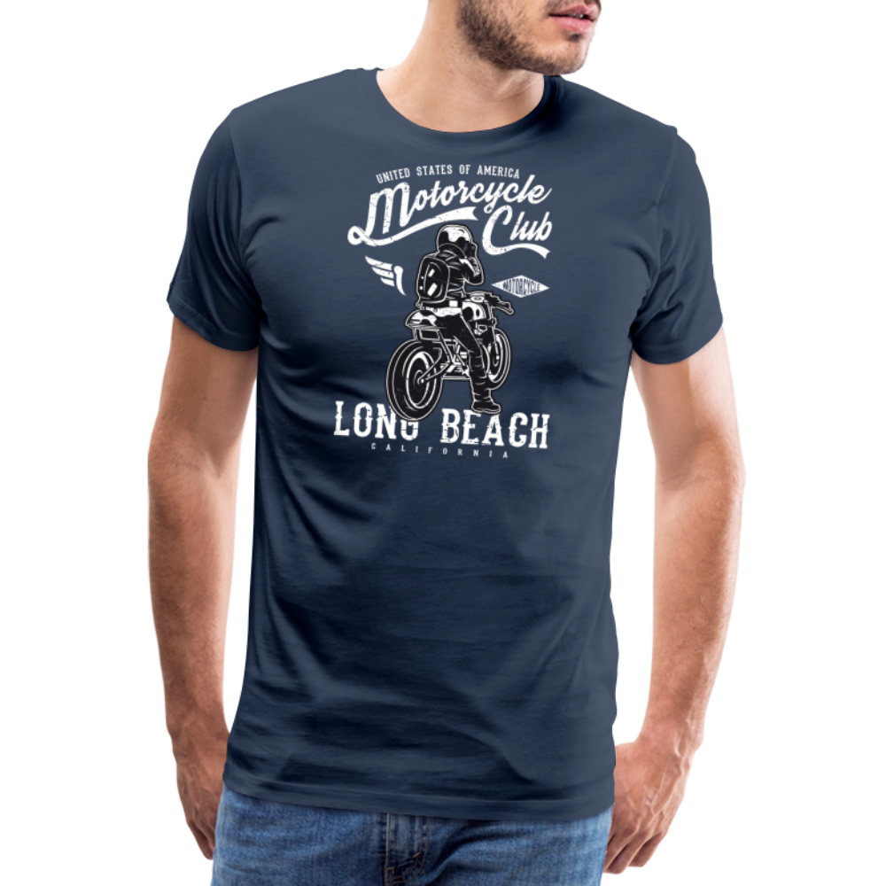 Men’s Premium T-Shirt - Long Beach - Navy