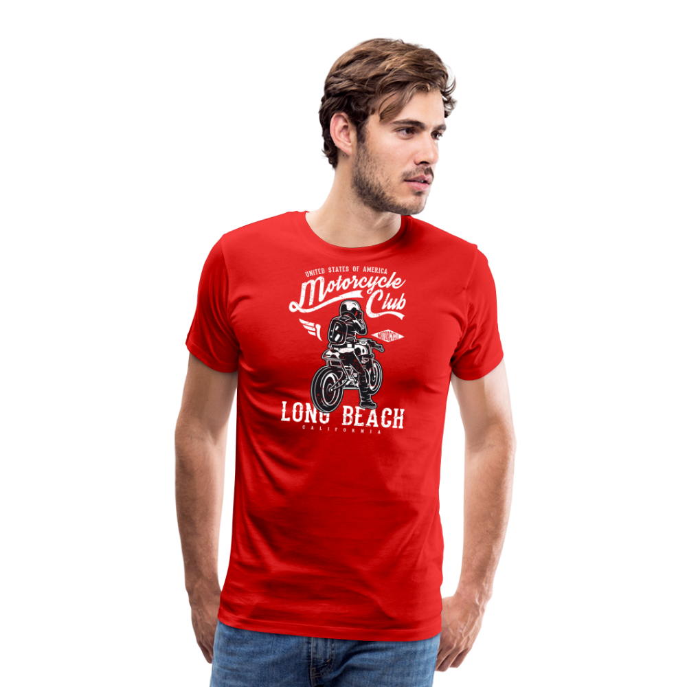 Men’s Premium T-Shirt - Long Beach - Rot