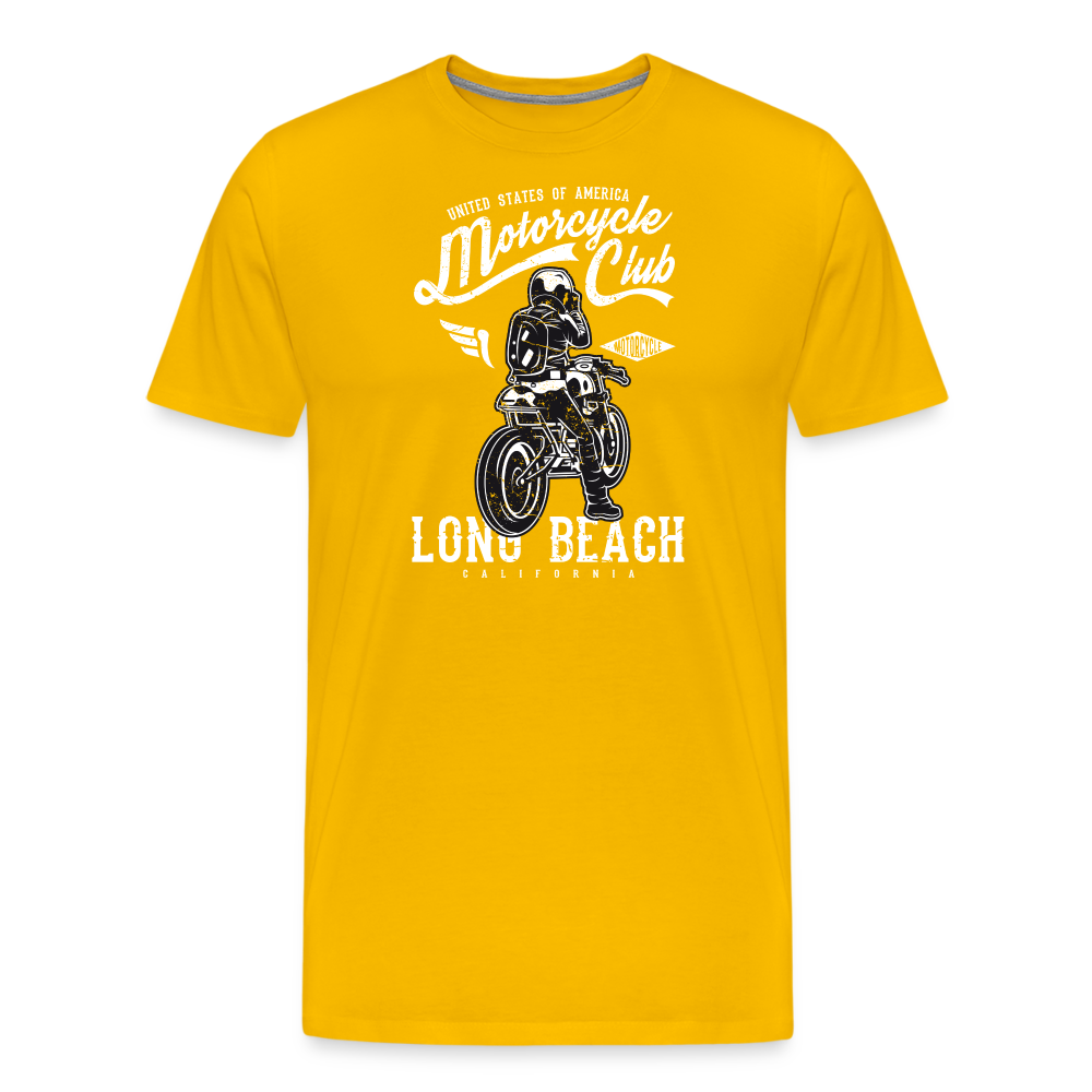 Men’s Premium T-Shirt - Long Beach - Sonnengelb
