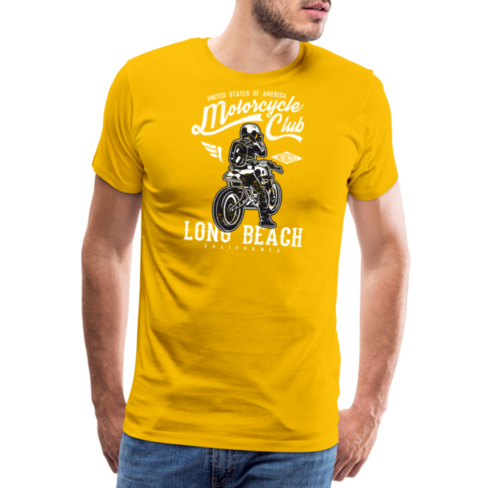 Men’s Premium T-Shirt - Long Beach - Sonnengelb