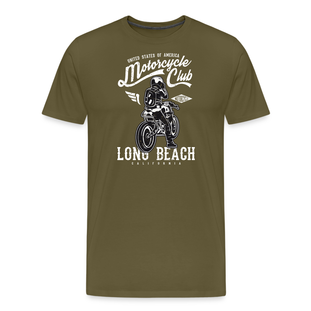 Men’s Premium T-Shirt - Long Beach - Khaki