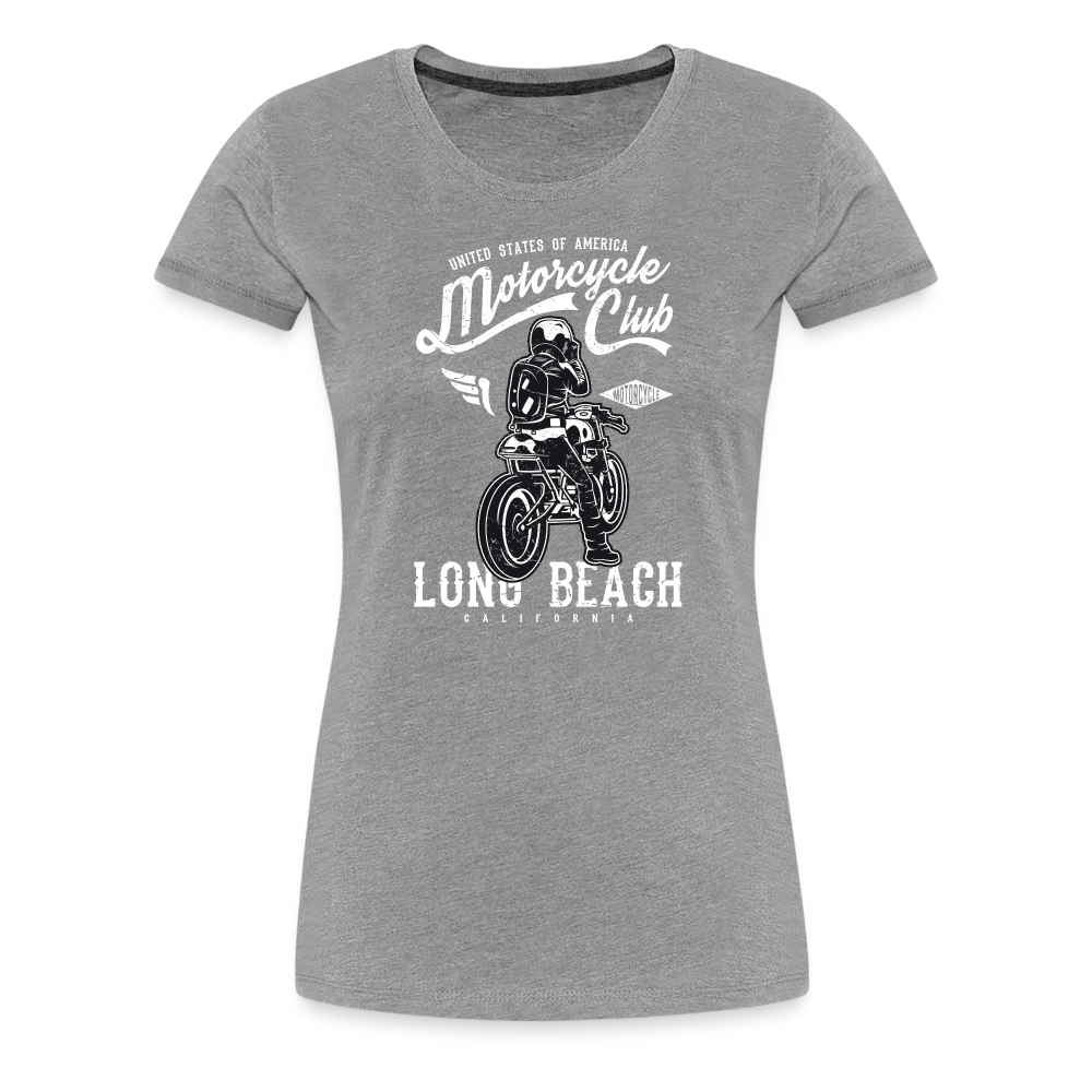 Girl’s Premium T-Shirt - Long Beach - Grau meliert