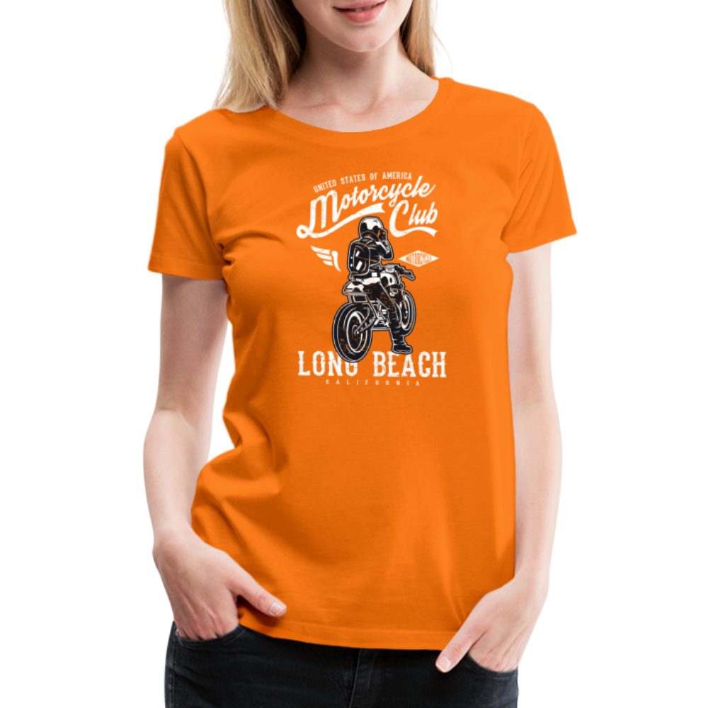 Girl’s Premium T-Shirt - Long Beach - Orange