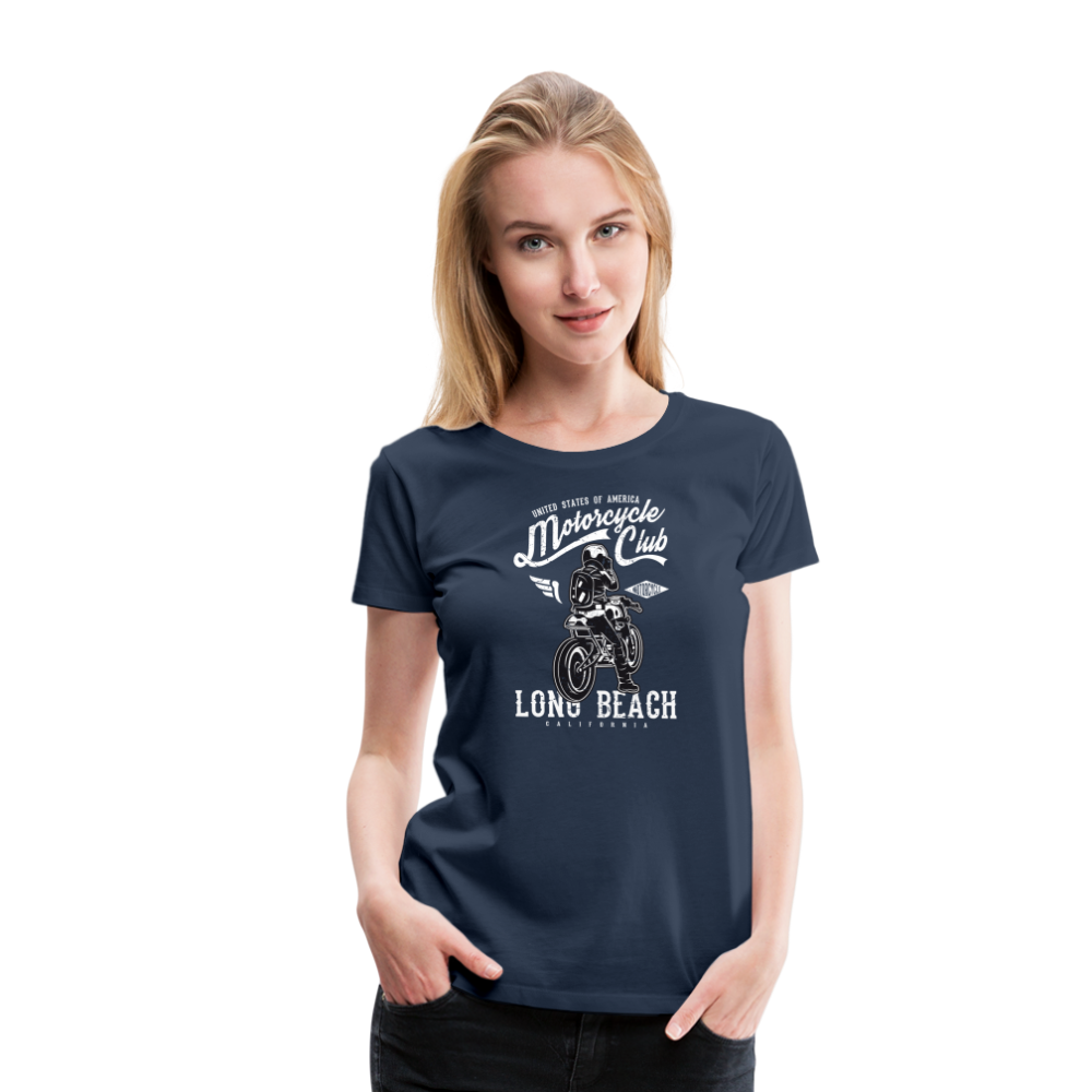 Girl’s Premium T-Shirt - Long Beach - Navy