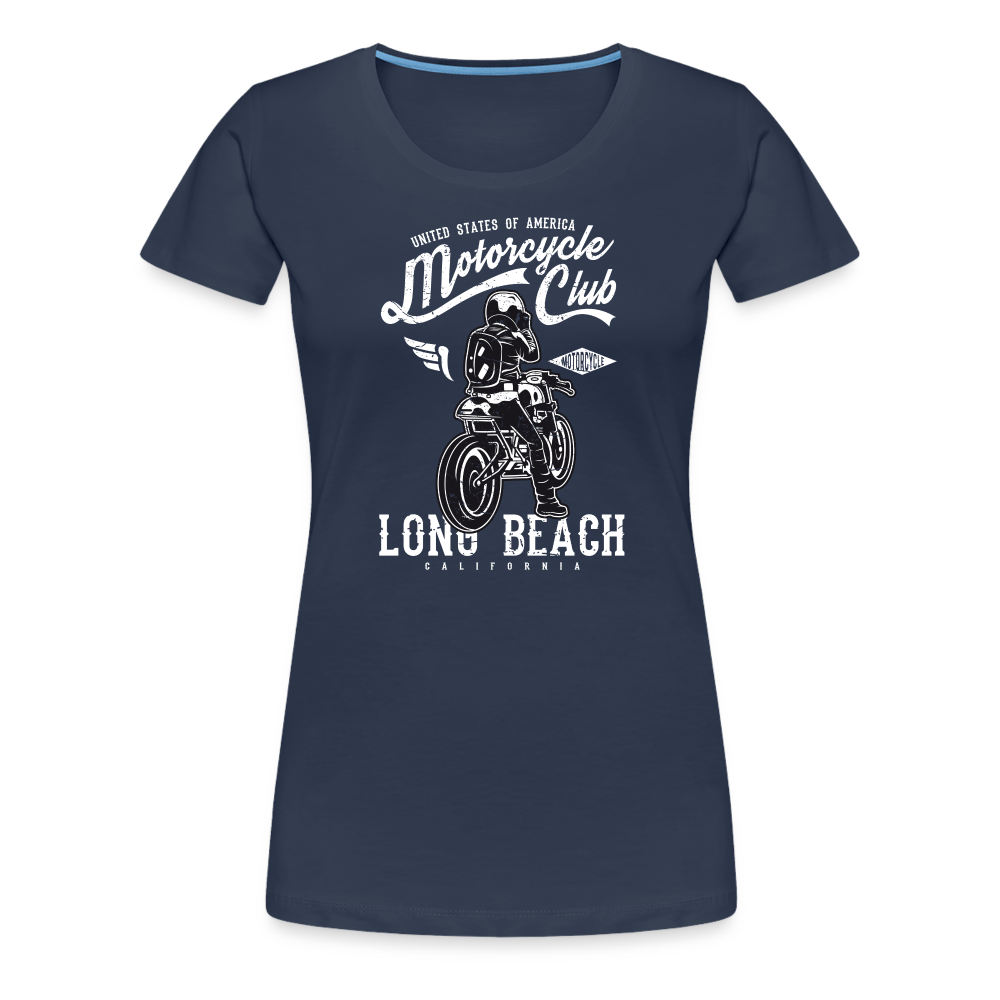 Girl’s Premium T-Shirt - Long Beach - Navy