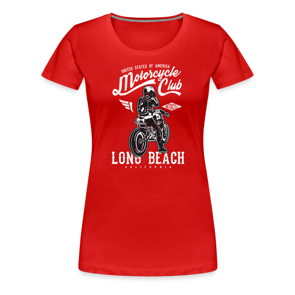 Girl’s Premium T-Shirt - Long Beach - Rot