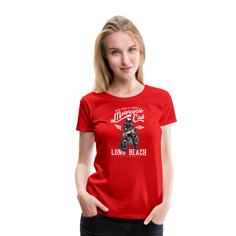 Girl’s Premium T-Shirt - Long Beach - Rot