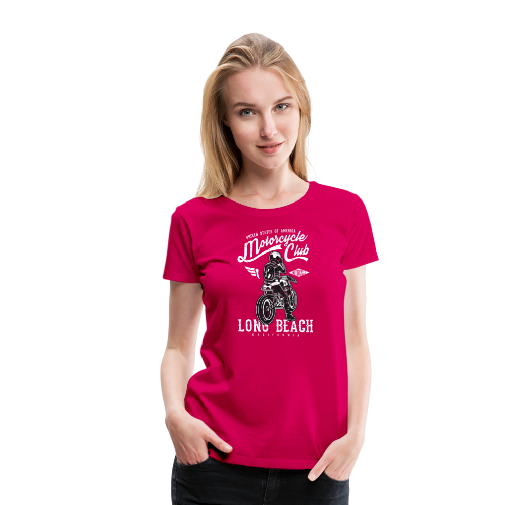 Girl’s Premium T-Shirt - Long Beach - dunkles Pink