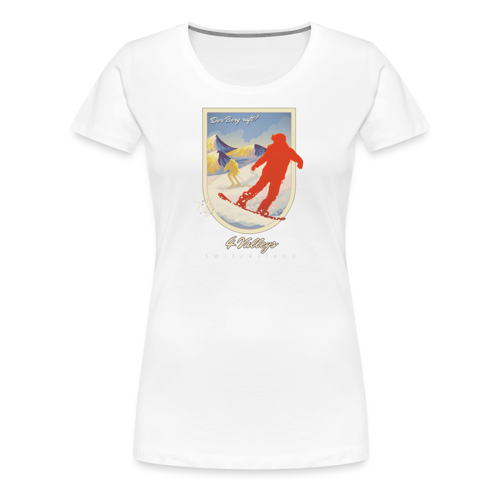 Girl's Premium T-Shirt - 4 Valleys - weiß