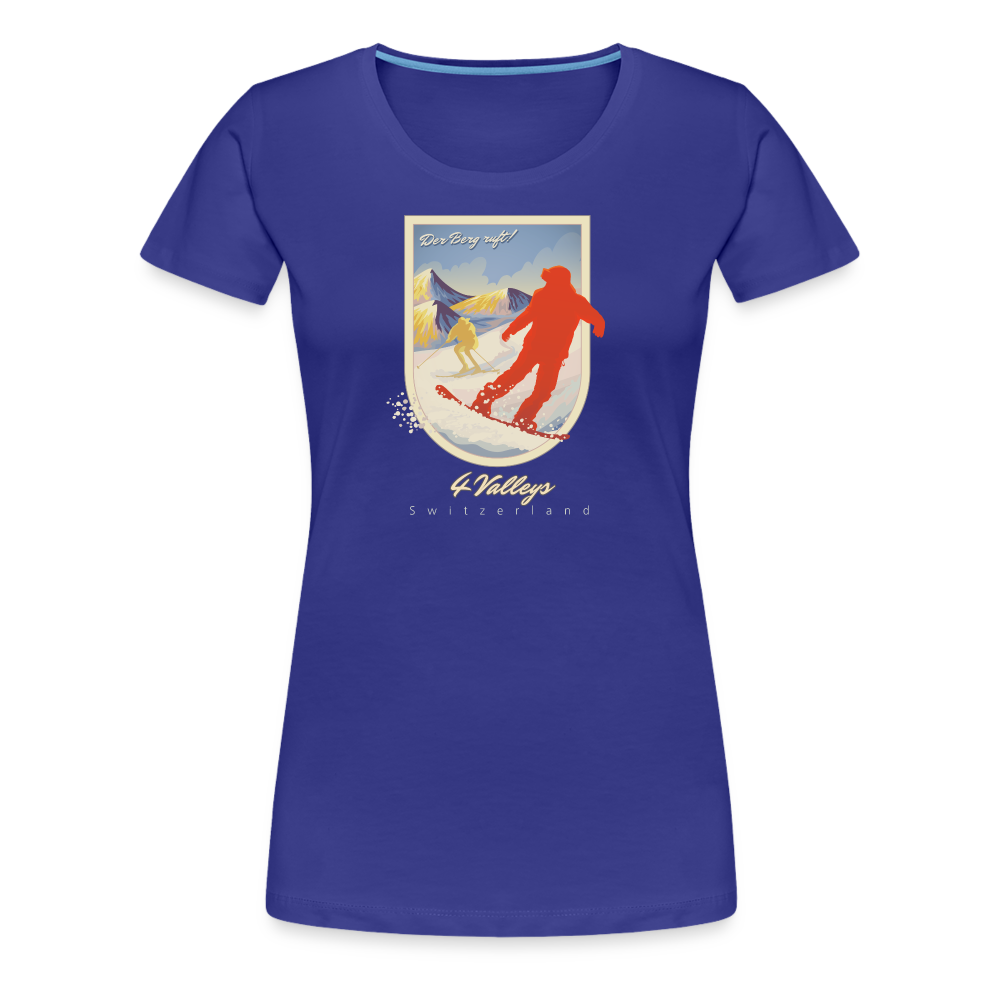 Girl's Premium T-Shirt - 4 Valleys - Königsblau