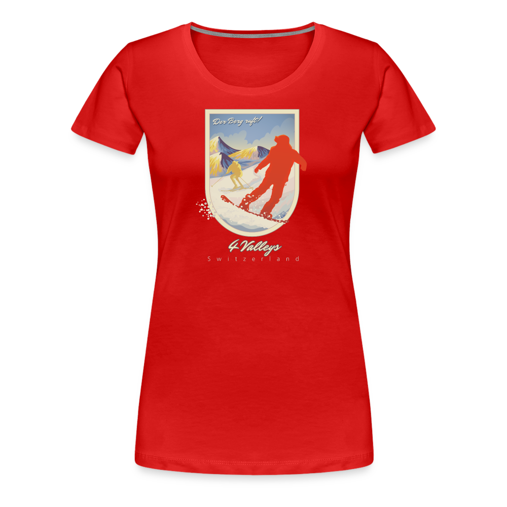 Girl's Premium T-Shirt - 4 Valleys - Rot