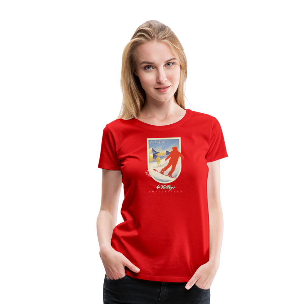 Girl's Premium T-Shirt - 4 Valleys - Rot