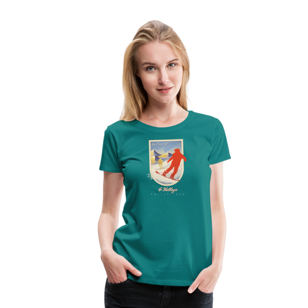 Girl's Premium T-Shirt - 4 Valleys - Divablau