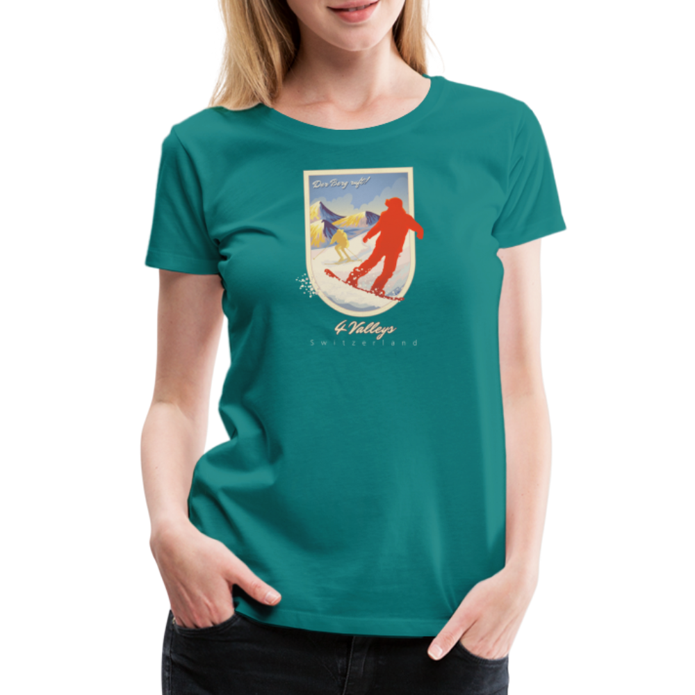Girl's Premium T-Shirt - 4 Valleys - Divablau
