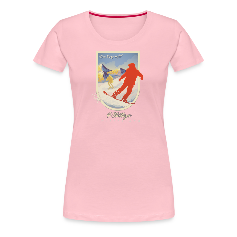 Girl's Premium T-Shirt - 4 Valleys - Hellrosa