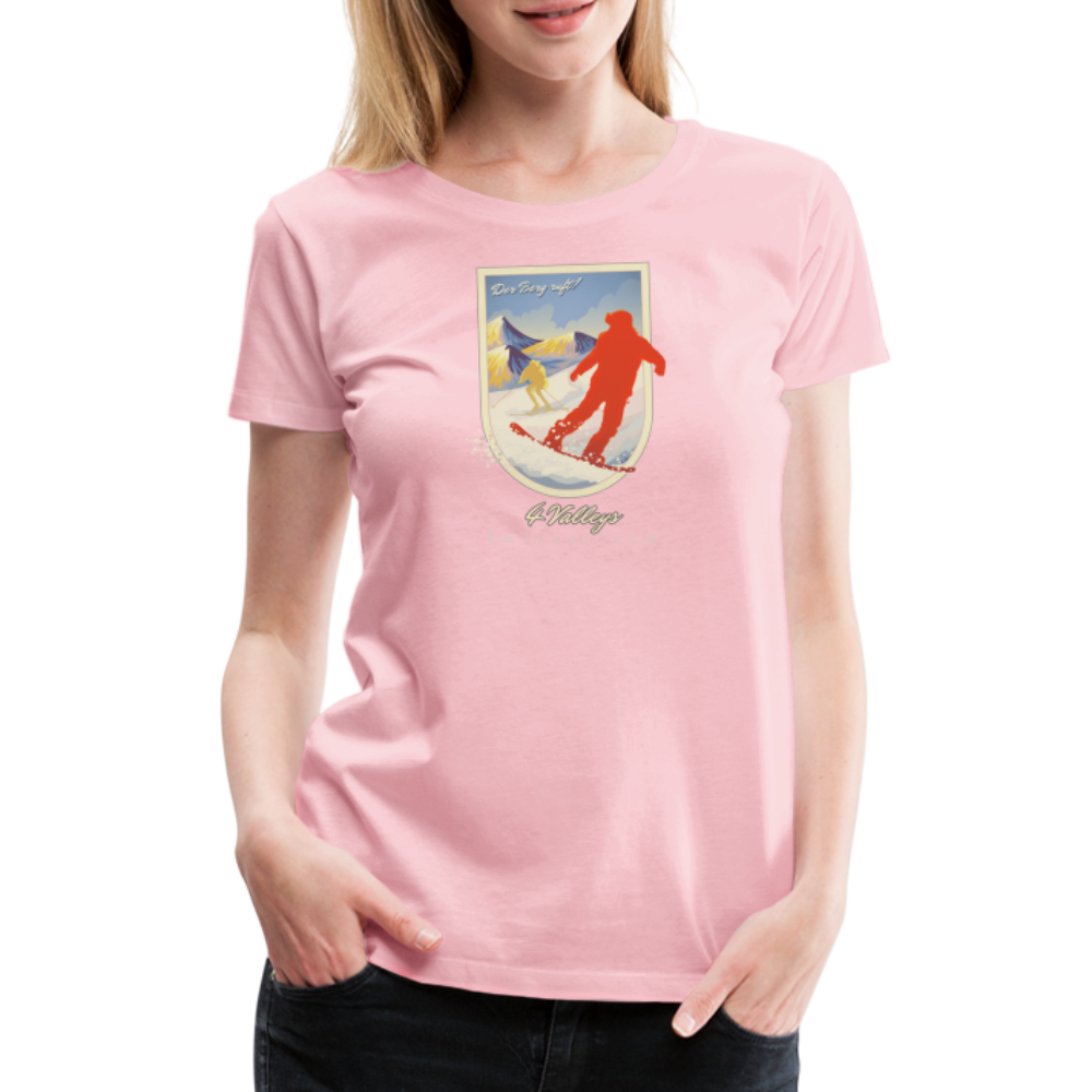Girl's Premium T-Shirt - 4 Valleys - Hellrosa