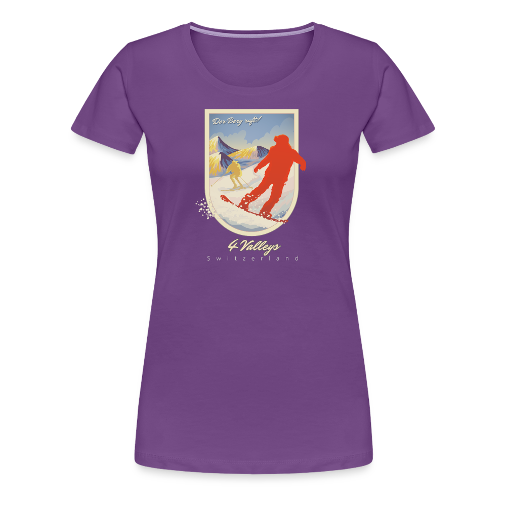 Girl's Premium T-Shirt - 4 Valleys - Lila