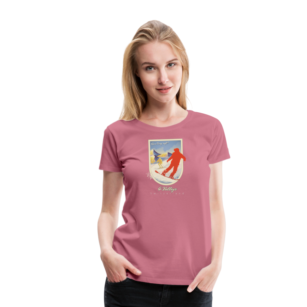 Girl's Premium T-Shirt - 4 Valleys - Malve
