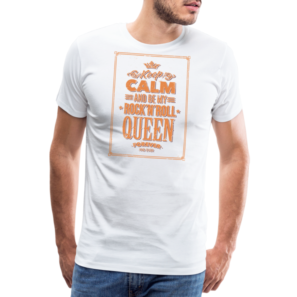 Men’s Premium T-Shirt - Keep calm - weiß