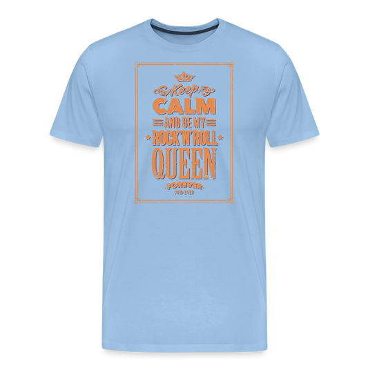 Men’s Premium T-Shirt - Keep calm - Sky