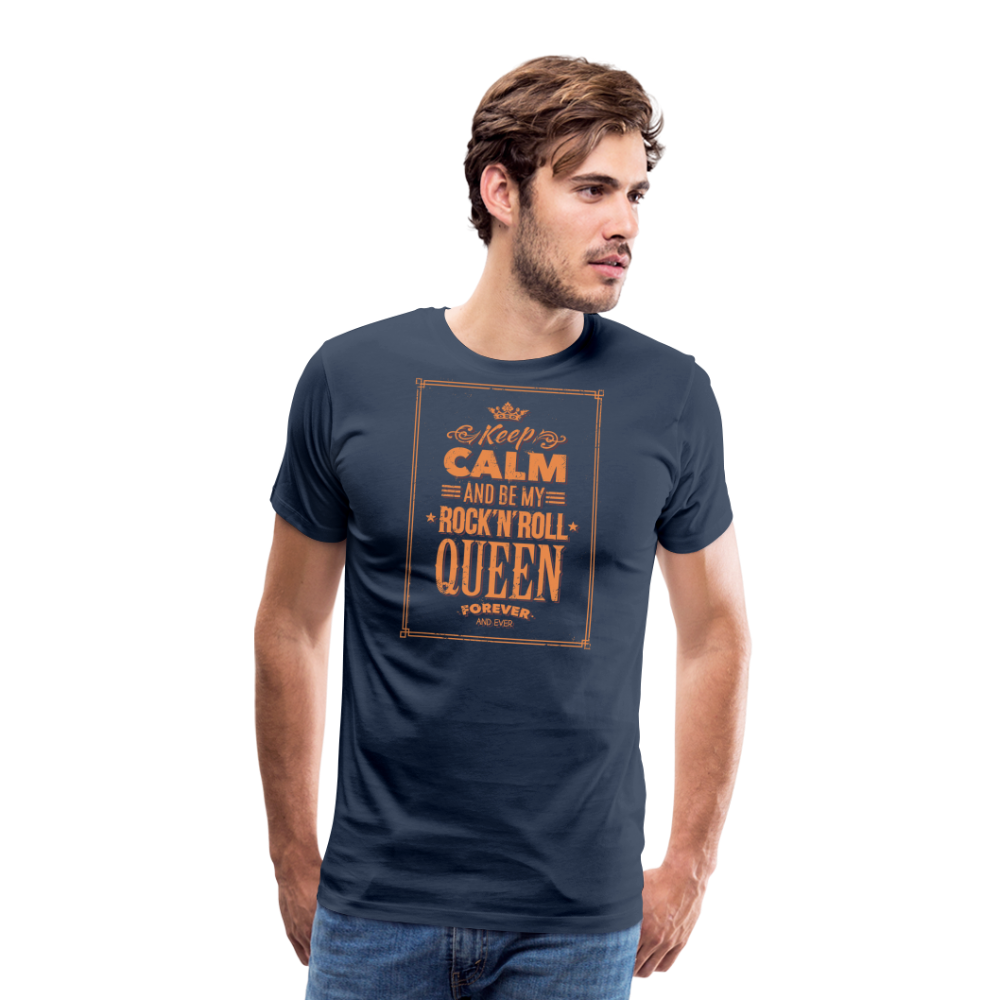 Men’s Premium T-Shirt - Keep calm - Navy