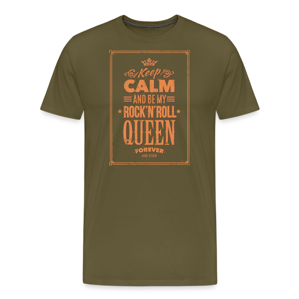 Men’s Premium T-Shirt - Keep calm - Khaki