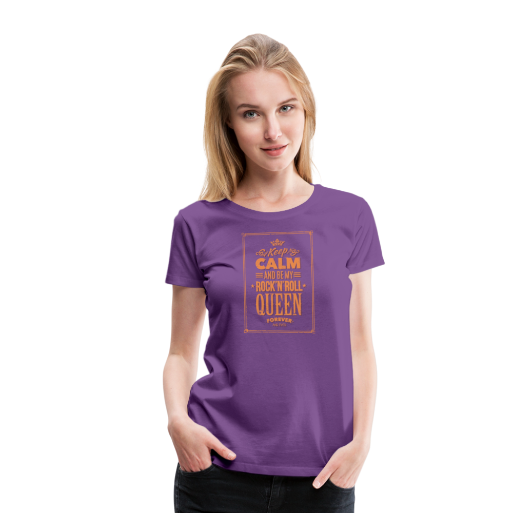 Girl’s Premium T-Shirt - Keep calm - Lila