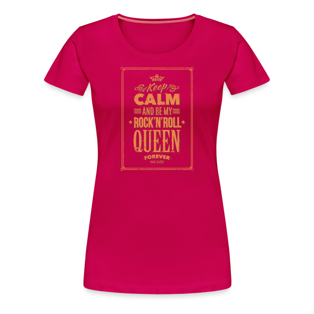 Girl’s Premium T-Shirt - Keep calm - dunkles Pink
