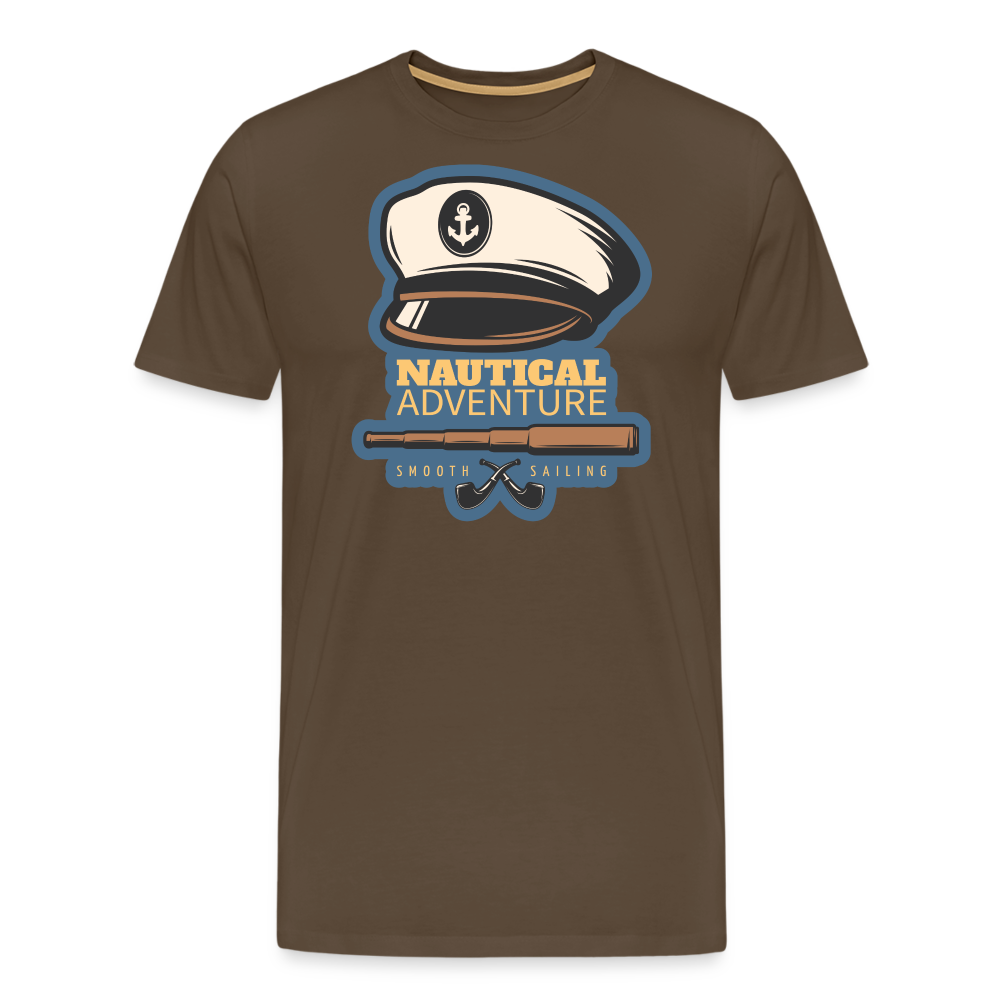 Men’s Premium T-Shirt - Nautical Adventure - Edelbraun