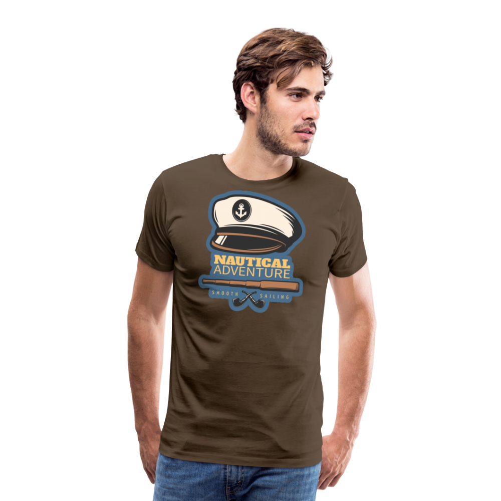 Men’s Premium T-Shirt - Nautical Adventure - Edelbraun