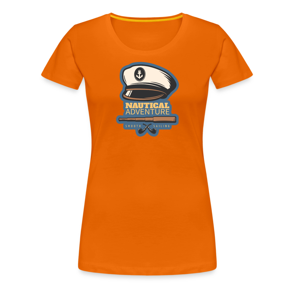 Girl’s Premium T-Shirt - Nautical Adventure - Orange