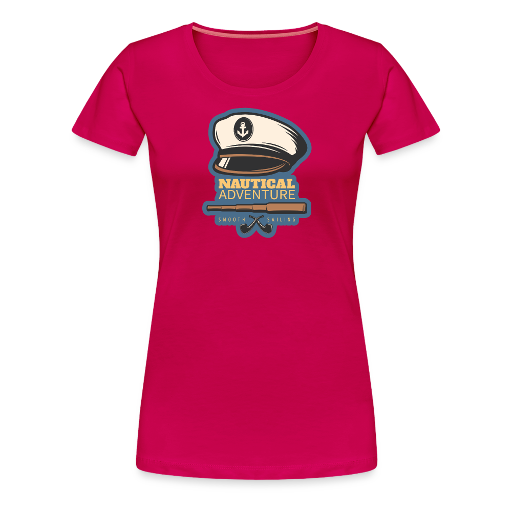 Girl’s Premium T-Shirt - Nautical Adventure - dunkles Pink