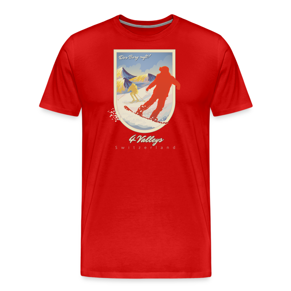 Men’s Premium T-Shirt - 4 Valleys - Rot