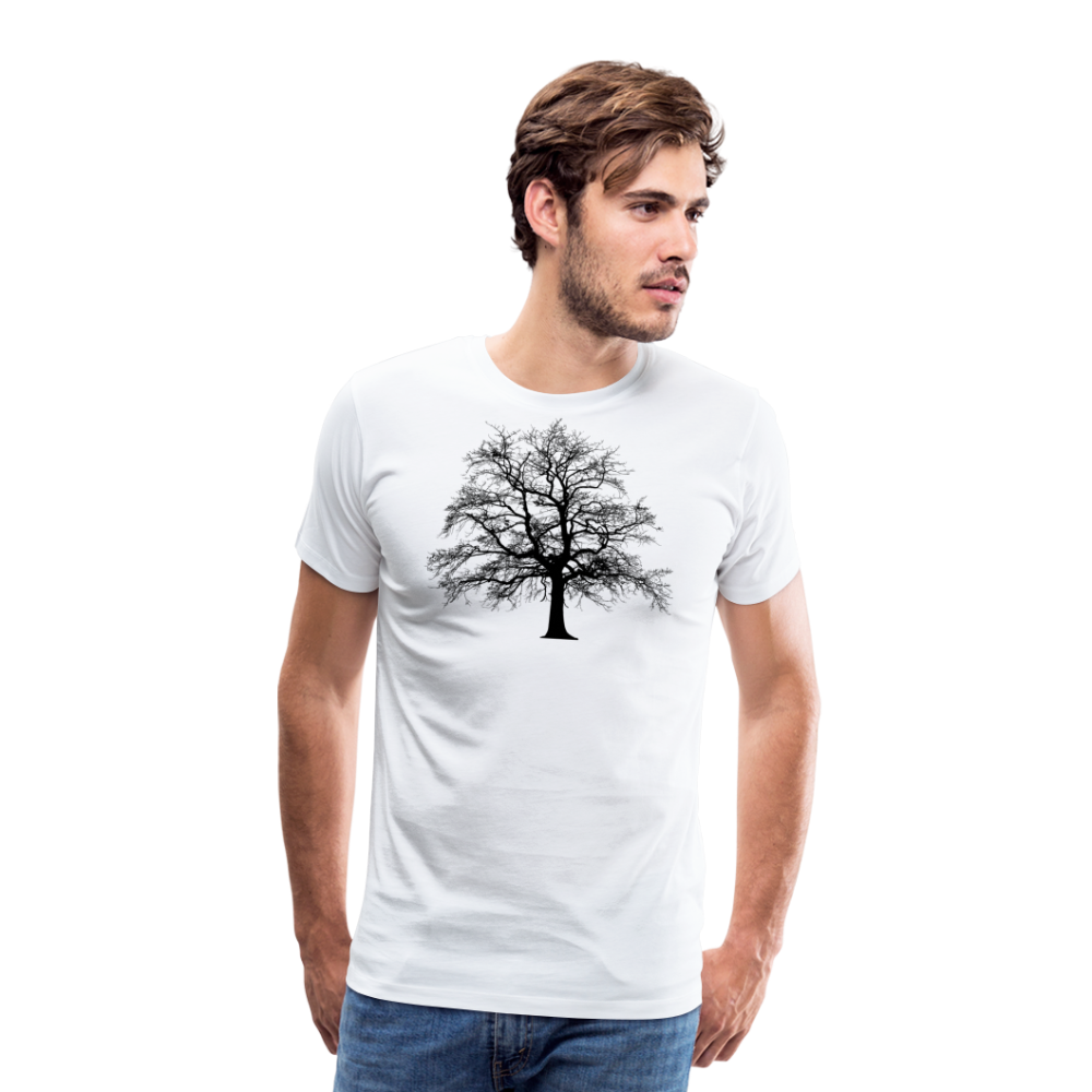 Men’s Premium T-Shirt - Baum - weiß