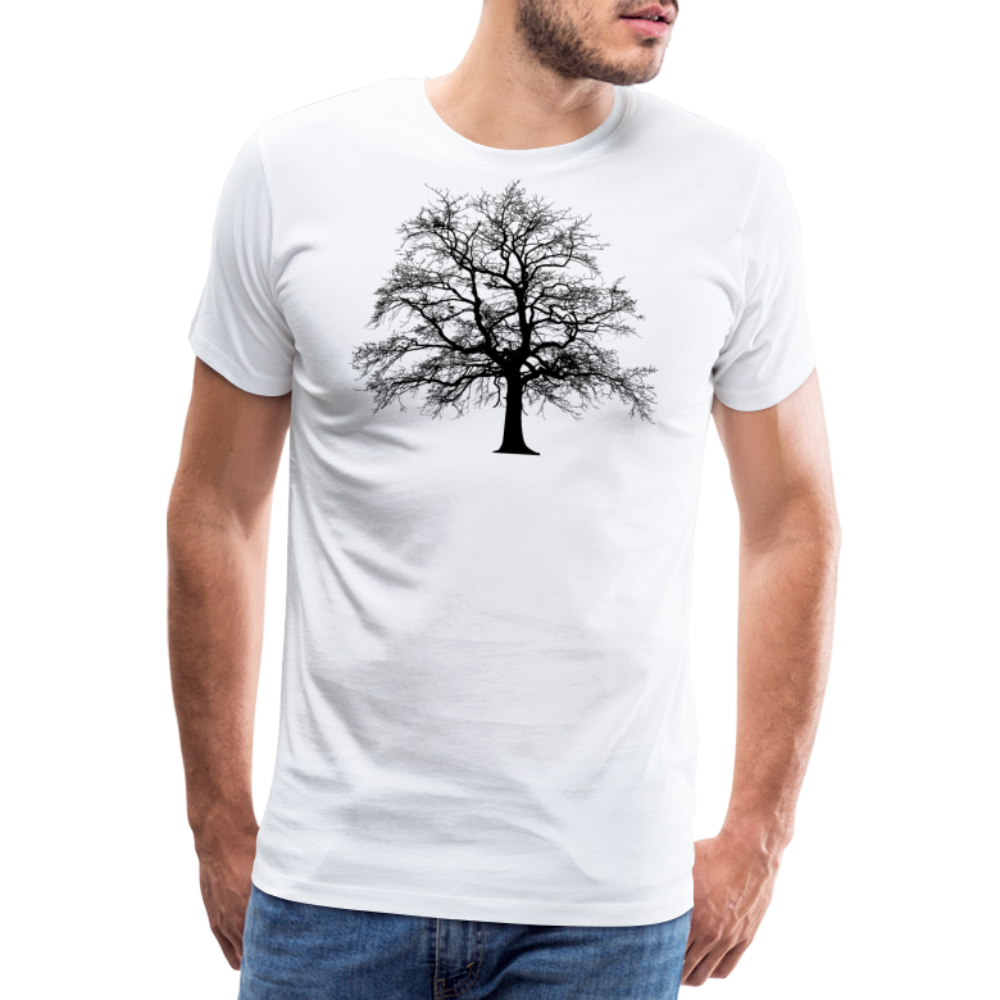 Men’s Premium T-Shirt - Baum - weiß