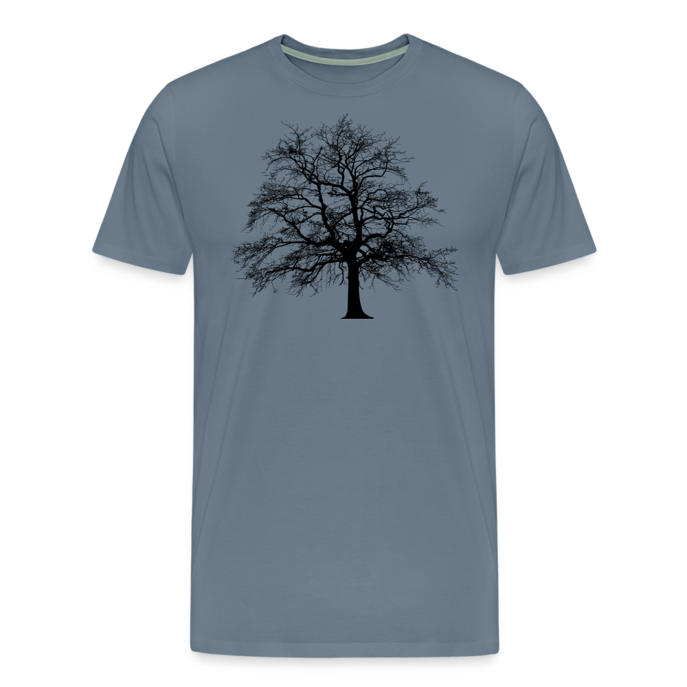 Men’s Premium T-Shirt - Baum - Blaugrau
